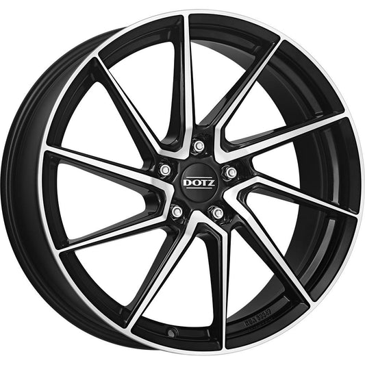 Dotz Spa dark Black/polished 7,5x17 5x100 ET35 CB60,1 60° 650 kg OSA76BP35 rehvid – osta PRVShop.ee