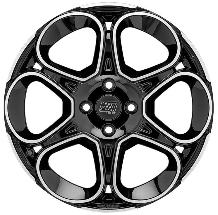 MSW 83 Gloss Black Full Polished 7x17 5x114.3 ET32 CB73,1 60° 690 kg W19478502T56 rehvid – osta PRVShop.ee