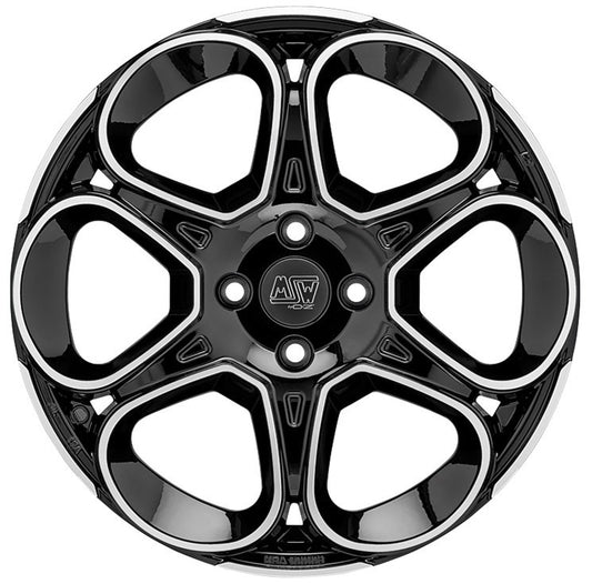 MSW 83 Gloss Black Full Polished 7x17 5x114.3 ET32 CB73,1 60° 690 kg W19478502T56 rehvid – osta PRVShop.ee