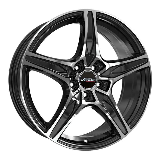 Venue VL5 Black Polish 8x18 5x114.3 ET40 CB67,1 60° 720 kg VVL51880511440671BLP rehvid – osta PRVShop.ee