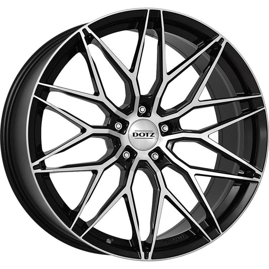 Dotz Suzuka dark Black/polished 10x20 5x112 ET28 CB70,1 60° 740 kg OSU0P8BP28 rehvid – osta PRVShop.ee