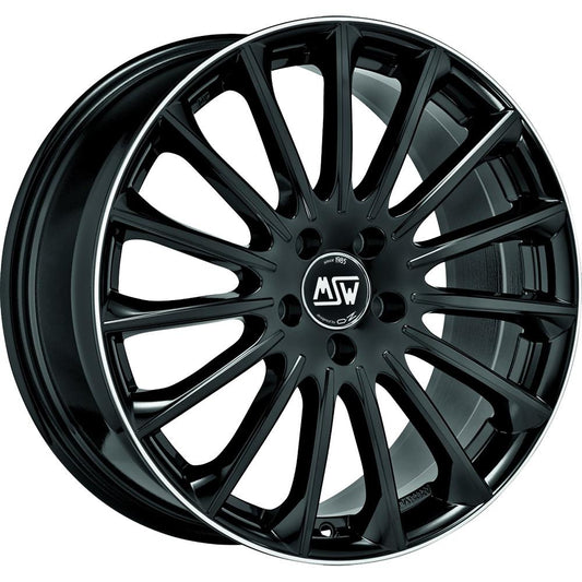 MSW 30 Gloss Black+Diamond Lip 7,5x18 5x114.3 ET40 CB73,1 60° 725 kg W19319505TGA rehvid – osta PRVShop.ee