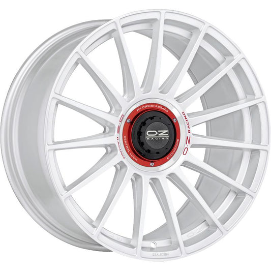 OZ Racing Superturismo Evoluzione WRC Race White Red Lettering 8,5x20 5x112 ET30 CB79,0 R12 790 kg W01875200EW33 rehvid – osta PRVShop.ee