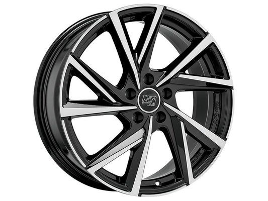 MSW 80-5 Gloss Black Full Polished 8x19 5x112 ET45 CB57,1 R13 780 kg W19381006T56 rehvid – osta PRVShop.ee