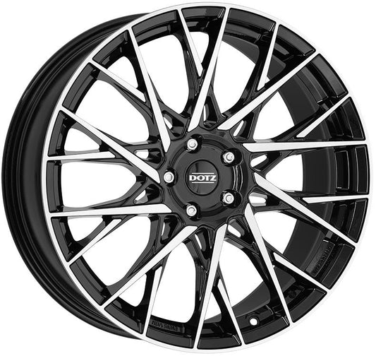 Dotz Fuji dark Black/polished 7,5x18 4x100 ET45 CB60,1 60° 670 kg OFUF2BP45