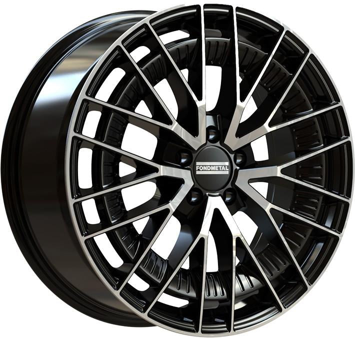Fondmetal Kari Glossy Black Machined 9,5x20 5x112 ET43 CB66,5 (Long Bolt) R14 1000 kg RF19271 rehvid – osta PRVShop.ee