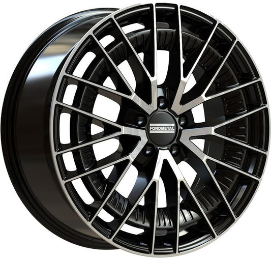 Fondmetal Kari Glossy Black Machined 9,5x20 5x112 ET43 CB66,5 (Long Bolt) R14 1000 kg RF19271 rehvid – osta PRVShop.ee