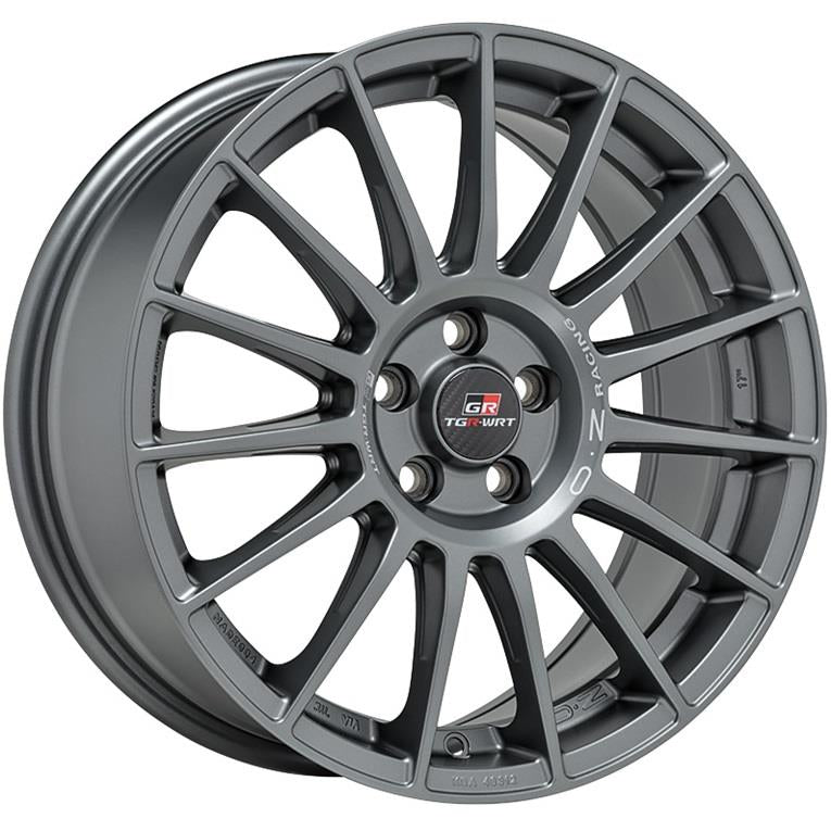 OZ Racing Superturismo TGR-WRT Matt Graphite + Silver Lettering 7,5x17 5x100 ET44 CB68,0 60° 650 kg W01881207TGRRM rehvid – osta PRVShop.ee