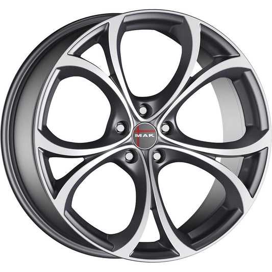 MAK Lario Gun Met-Mirror Face 7,5x17 5x110 ET31 CB65,1 60° 700 kg F7570LAQM31LG1X rehvid – osta PRVShop.ee