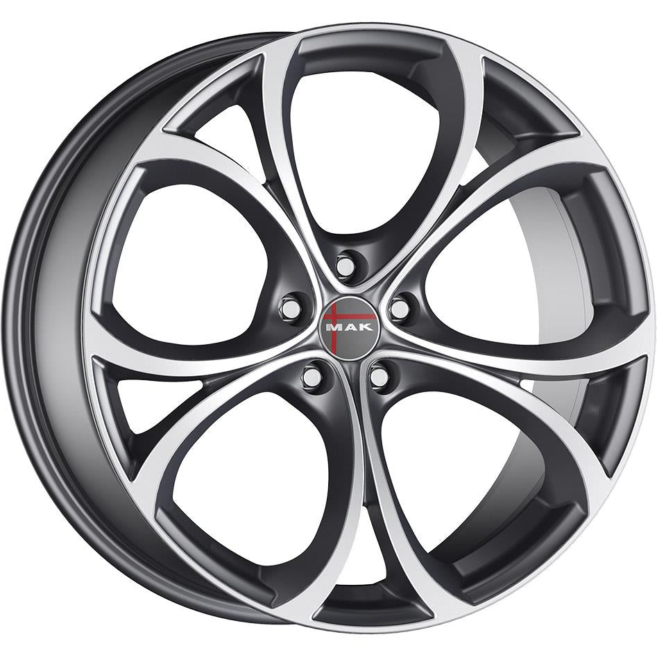 MAK Lario Gun Met-Mirror Face 7,5x17 5x110 ET39 CB65,1 60° 700 kg F7570LAQM39LGX rehvid – osta PRVShop.ee
