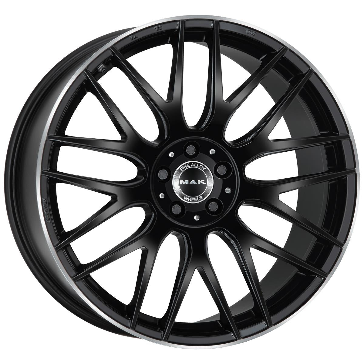 MAK Arrow-D Gloss Black Mirror Ring 11x21 5x112 ET38 CB66,6 (Long Bolt) R14 1020 kg F1121WDGL38WSY rehvid – osta PRVShop.ee