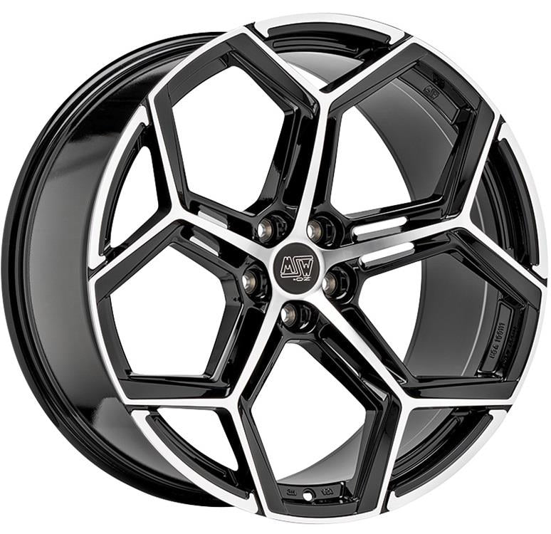 MSW 53 Gloss Black Full Polished 10,5x22 5x112 ET19 CB66,6 60° 910 kg W1947200156 rehvid – osta PRVShop.ee