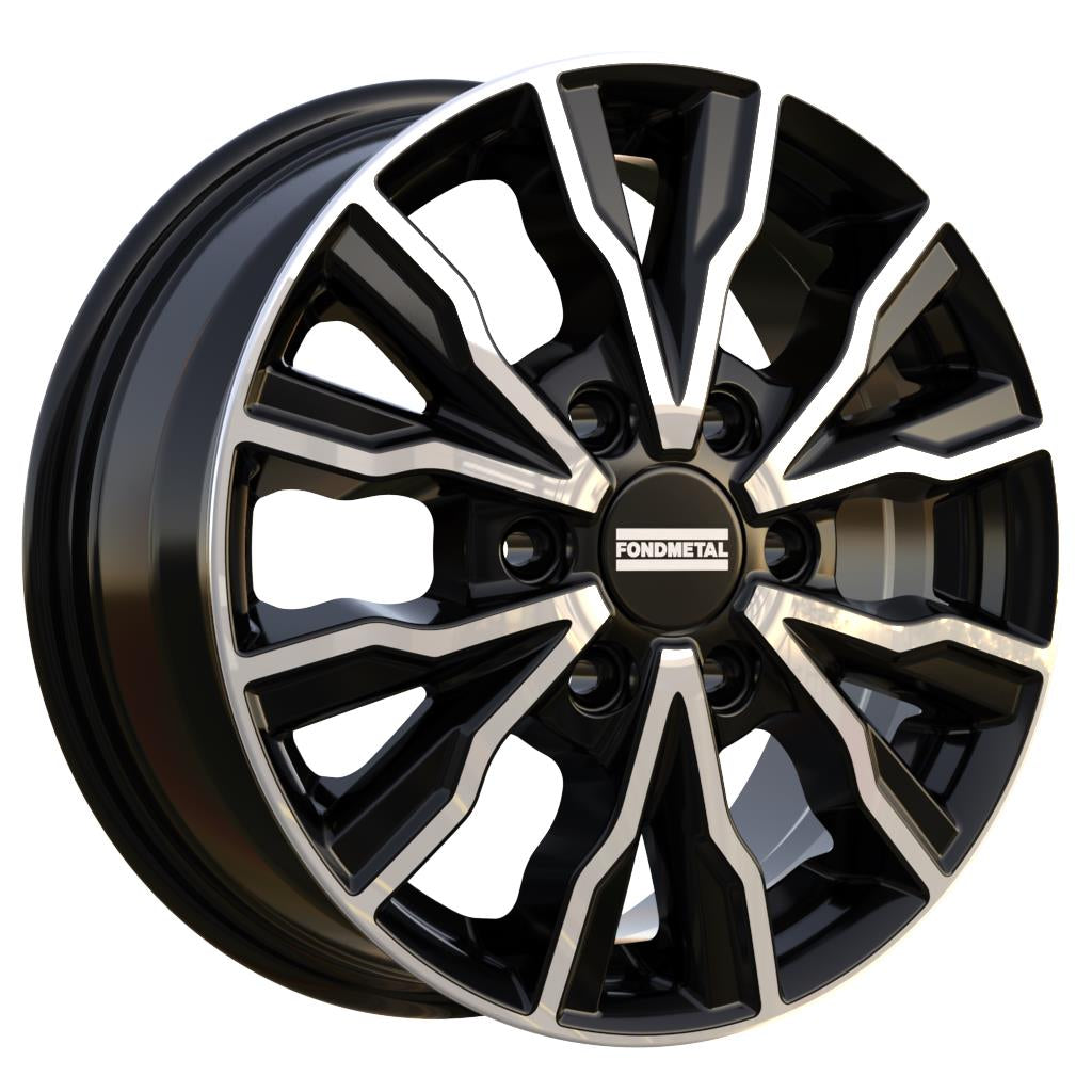 Fondmetal PRO2 Glossy Black Machined 6,5x16 6x120 ET50 CB74,5 60° 1250 kg RF19901 rehvid – osta PRVShop.ee