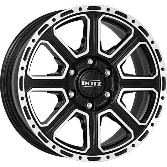 Dotz Kalahari dark Black/polished 8x18 6x139.7 ET30 CB93,1 60° 1150 kg OKAGDBP30 rehvid – osta PRVShop.ee