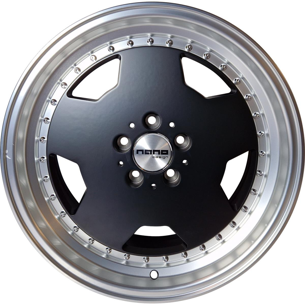 Nano 5852 Matte black machined lip 8x18 5x112 ET30 CB66,6 60° 690 kg BK5852BP-512-880-30 rehvid – osta PRVShop.ee