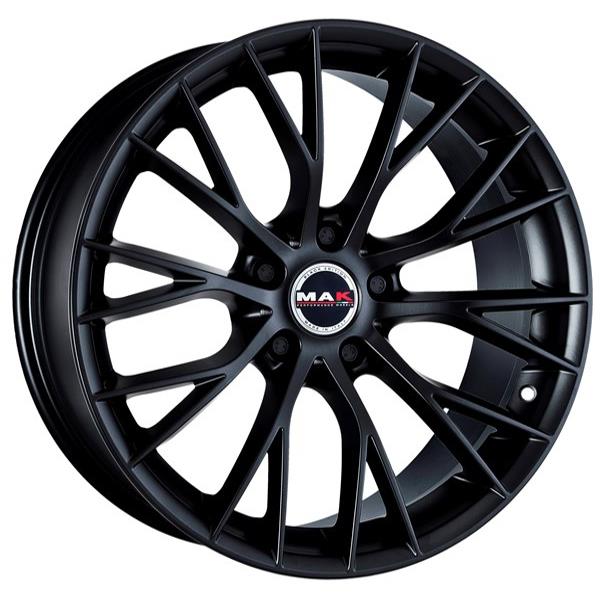 MAK Munchen Matt Black 9,5x19 5x120 ET39 CB72,6 60° 735 kg F9590MUMB39I2B rehvid – osta PRVShop.ee