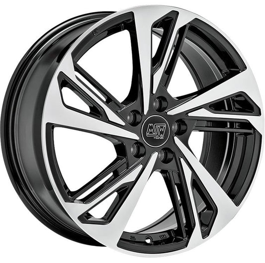 MSW 60 Gloss Black Full Polished 7,5x17 5x112 ET38 CB66,6 R13 725 kg W19436002E56 rehvid – osta PRVShop.ee