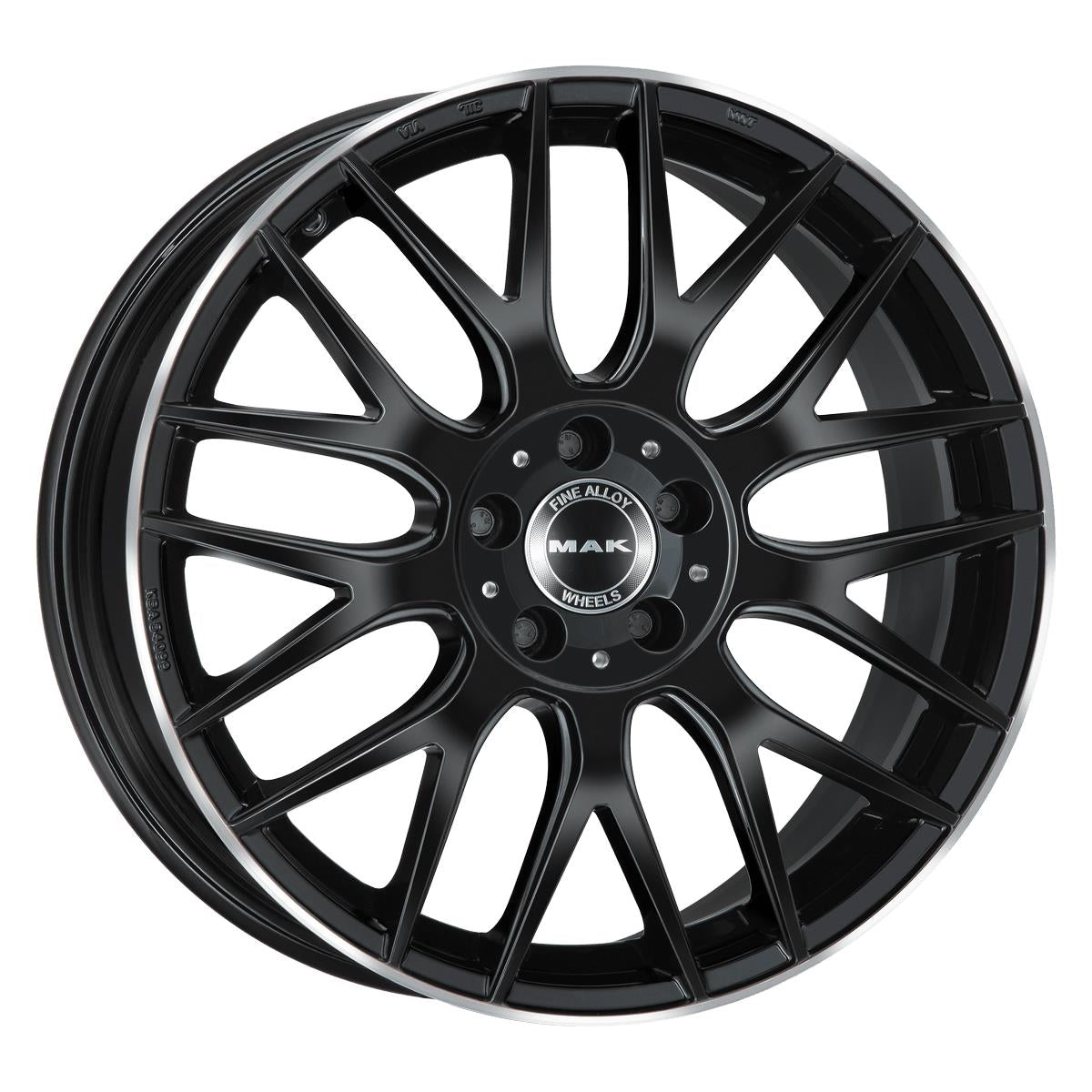MAK Arrow Gloss Black Mirror Ring 9x20 5x112 ET33 CB66,6 (Long Bolt) R14 1050 kg F9020OWGL33WSY rehvid – osta PRVShop.ee