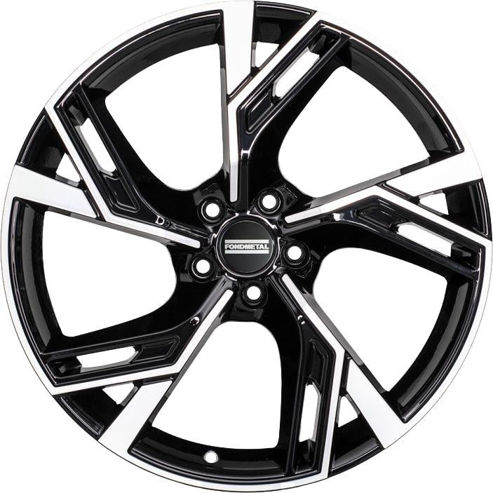 Fondmetal Atena Glossy Black Machined 8x18 5x112 ET40 CB57,1 R13 825 kg RF09335 rehvid – osta PRVShop.ee