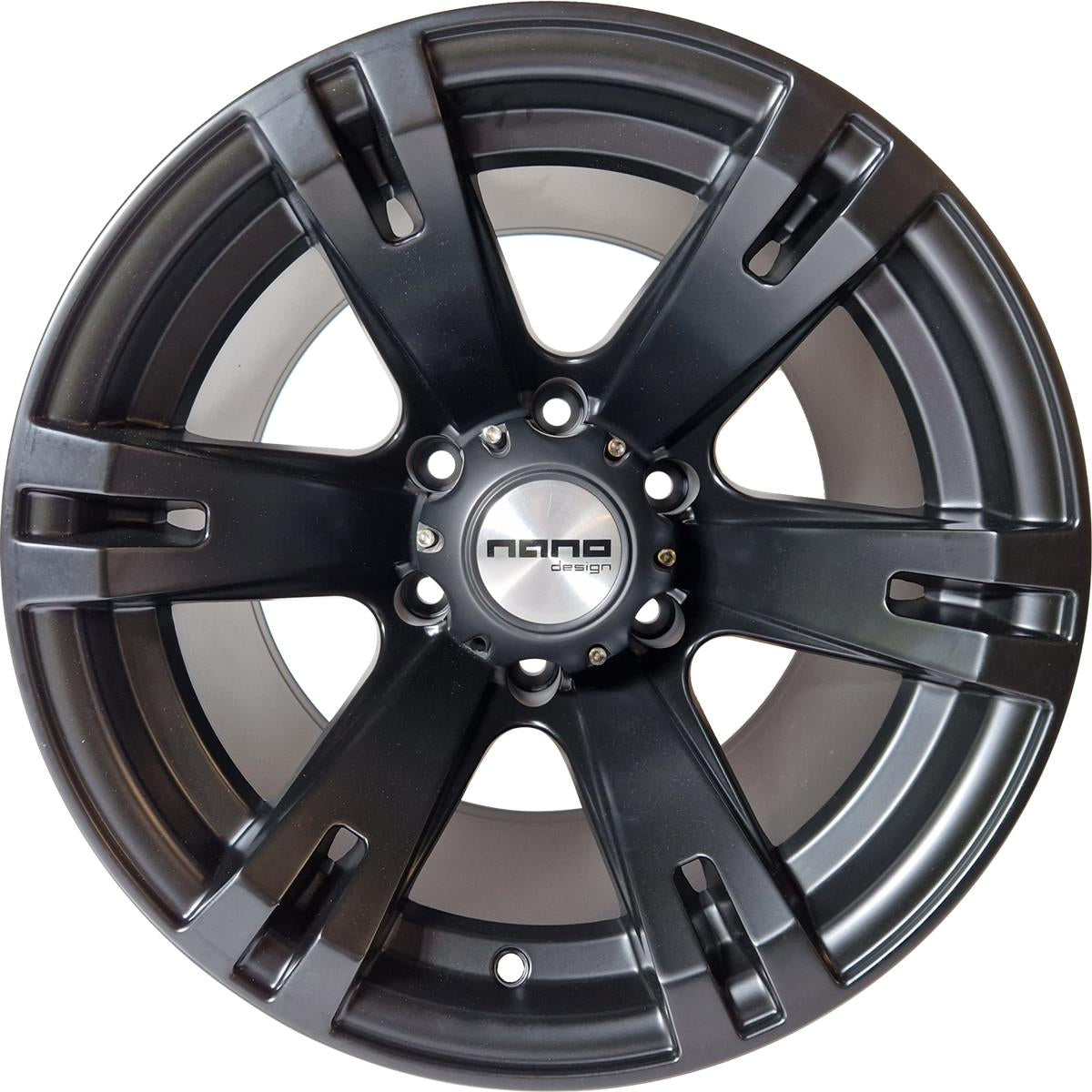 Nano BK311 Full Matt Black 10x15 6x139.7 ET-44 CB110,0 60° 800 kg BK311MB-639-510-44 rehvid – osta PRVShop.ee