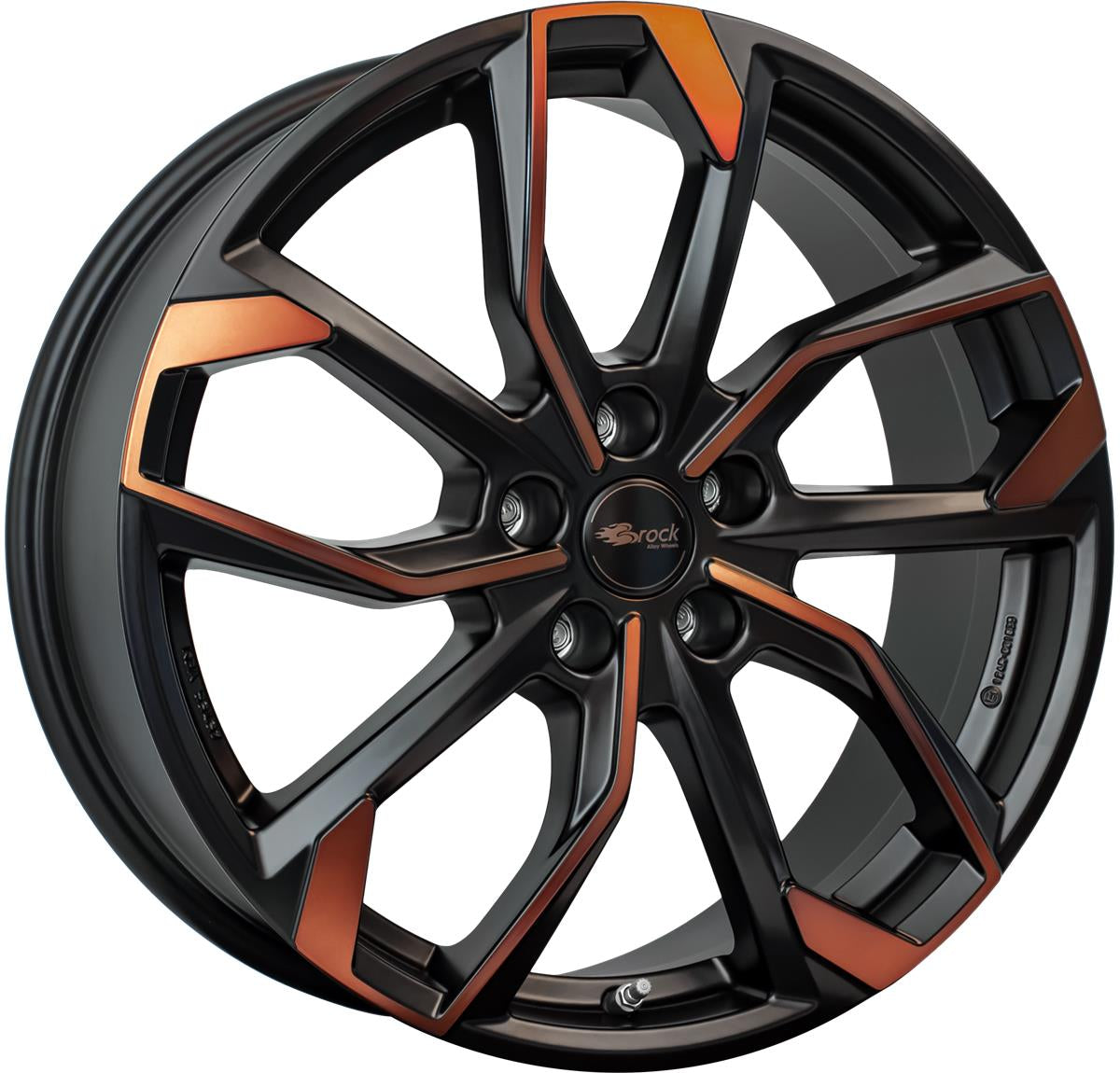 RC Design RC34 Black Orange Matt (BOM) 7,5x19 5x112 ET50 CB57,1 R13 750 kg 355738 rehvid – osta PRVShop.ee