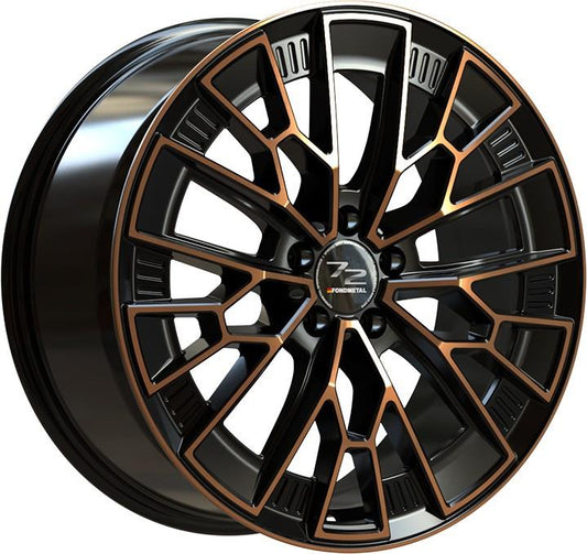 Fondmetal 1972 Black Clearcoat Matt Bronze Machined 10,5x20 5x112 ET57 CB66,5 60° 860 kg RF19160 rehvid – osta PRVShop.ee