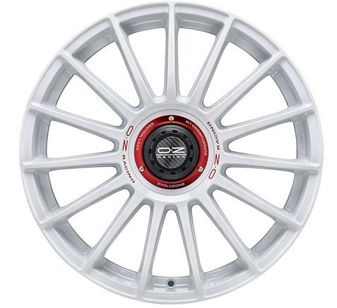 OZ Racing Superturismo Evoluzione WRC Race White Red Lettering 8x18 5x114.3 ET45 CB75,0 60° 680 kg W0185420783 rehvid – osta PRVShop.ee