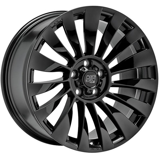 MSW 37T Gloss Black 9,5x20 5x114.3 ET45 CB64,1 60° 850 kg W19445001TC5 rehvid – osta PRVShop.ee