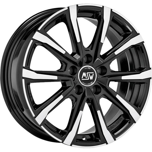 MSW 79 Gloss Black Full Polished 7x17 5x100 ET48 CB56,1 60° 620 kg W19331013T56 rehvid – osta PRVShop.ee