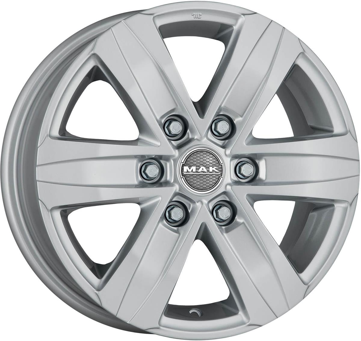 MAK Stone 6 Silver 6,5x16 6x125 ET50 CB74,1 60° 1215 kg F65606SSI50QZ rehvid – osta PRVShop.ee