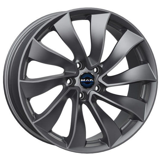 MAK Solar Gloss Gun Metallic 9,5x19 5x114.3 ET45 CB64,1 60° 750 kg F9590SXGM45FR3 rehvid – osta PRVShop.ee