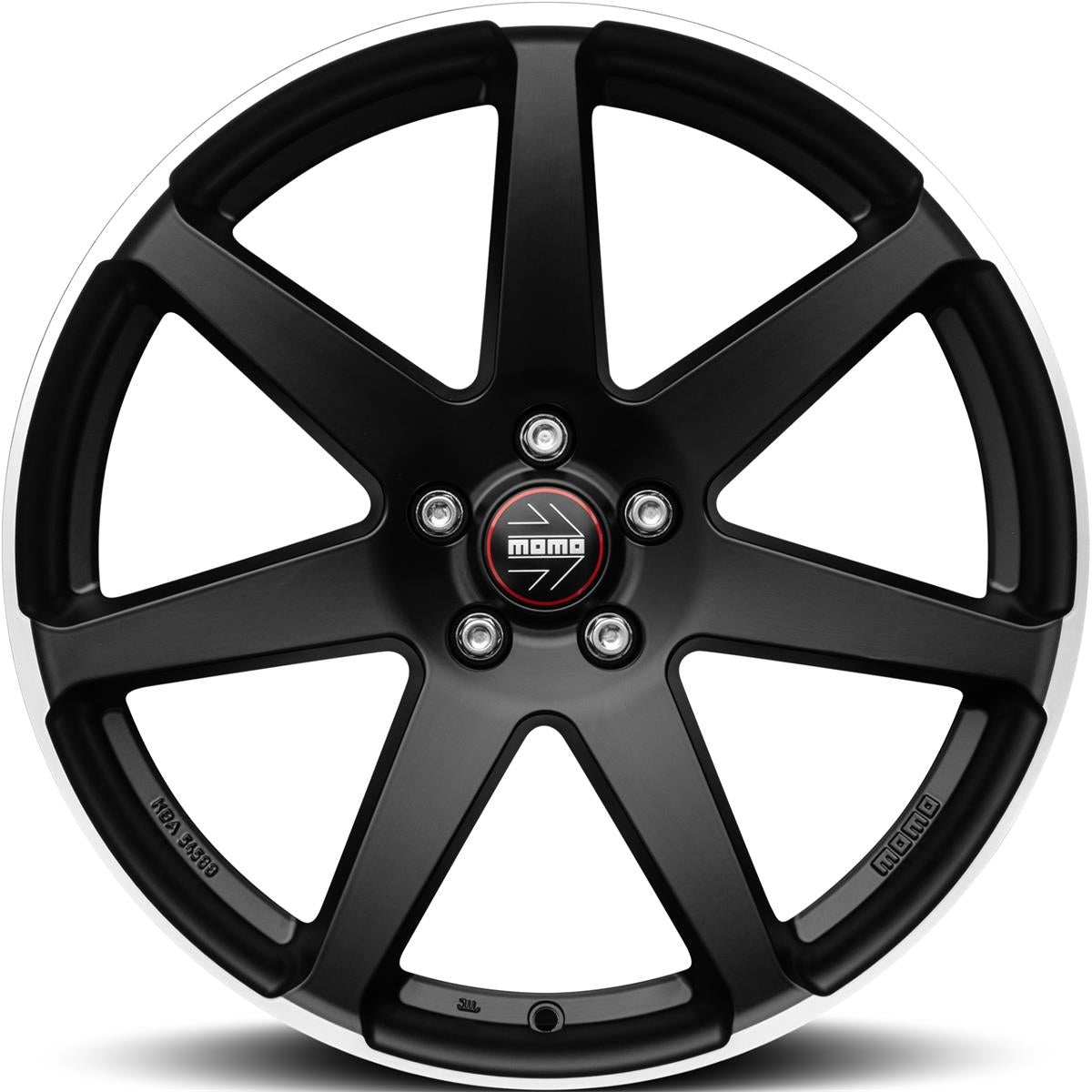 Momo Seven Matt Black polished 8x18 5x112 ET42 CB72,3 60° WSVE80842512E rehvid – osta PRVShop.ee