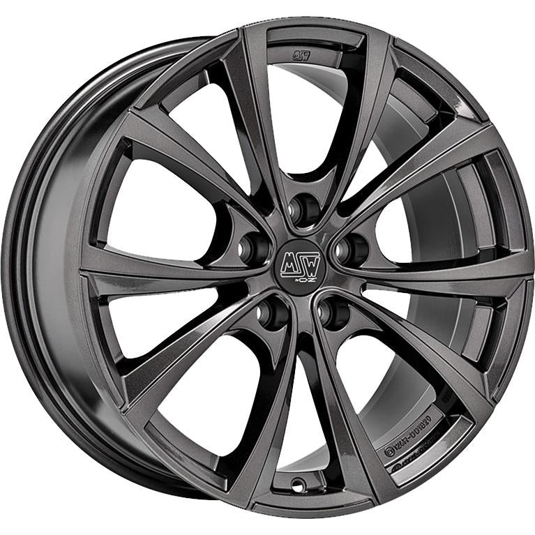 MSW 27T Gloss Dark Grey 9,5x20 5x114.3 ET45 CB64,1 60° 850 kg W19400001TRC rehvid – osta PRVShop.ee