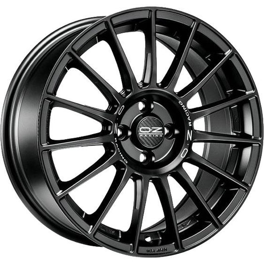 OZ Racing Superturismo LM Matt Black Silver Lettering 8x18 5x112 ET48 CB75,0 R12 690 kg W0185420679 rehvid – osta PRVShop.ee