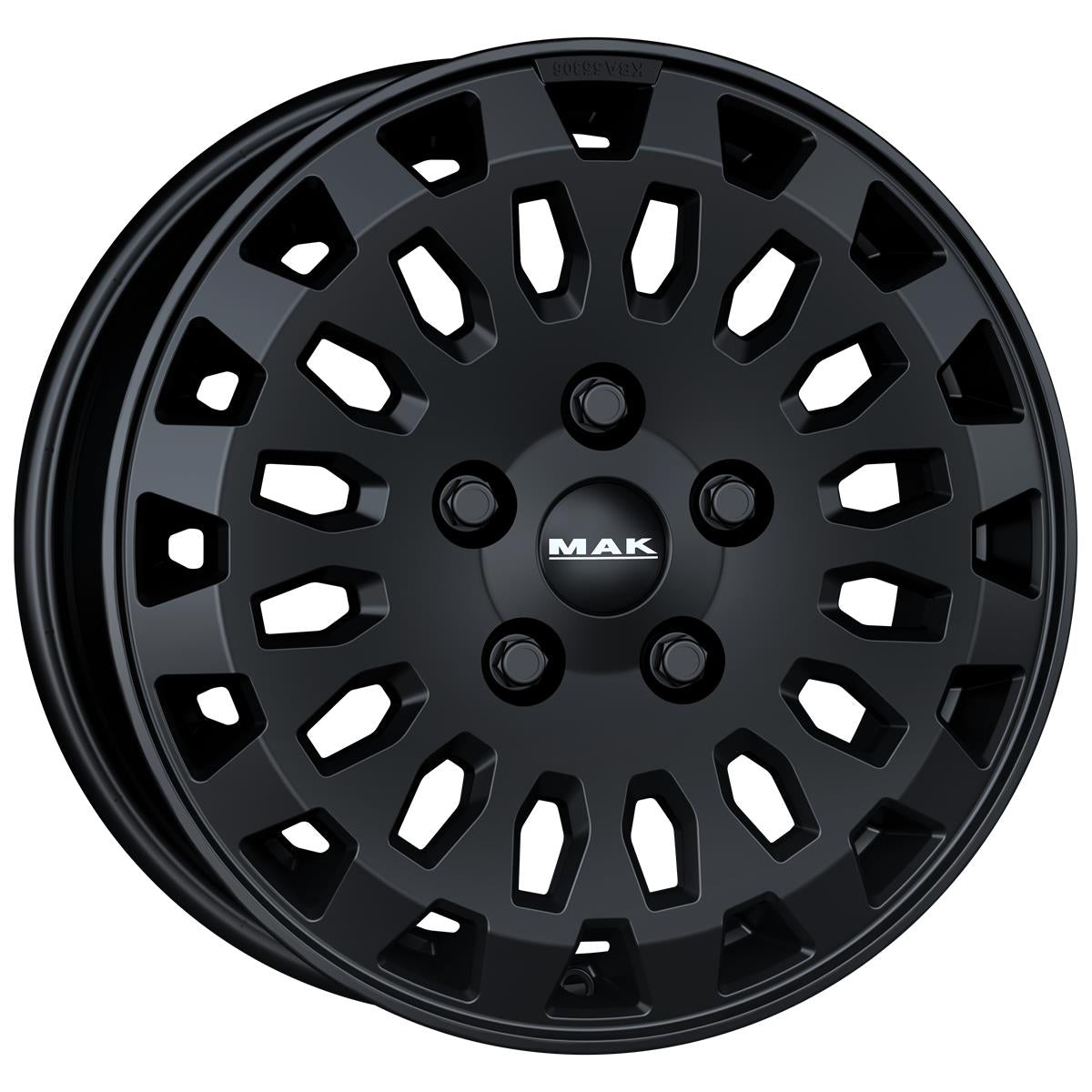 MAK Overland Matt Black 6,5x16 5x108 ET46 CB65,1 Flat 1350 kg F6560RVMB46GG3X
