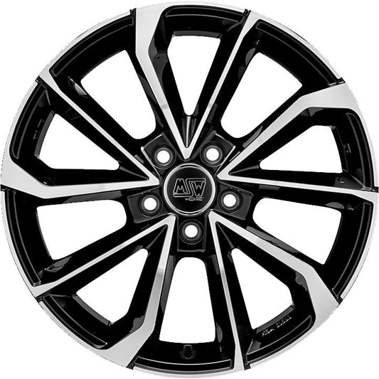 MSW 42 Gloss Black Full Polished 7,5x17 5x108 ET38 CB73,1 60° 680 kg W19356500T56 rehvid – osta PRVShop.ee