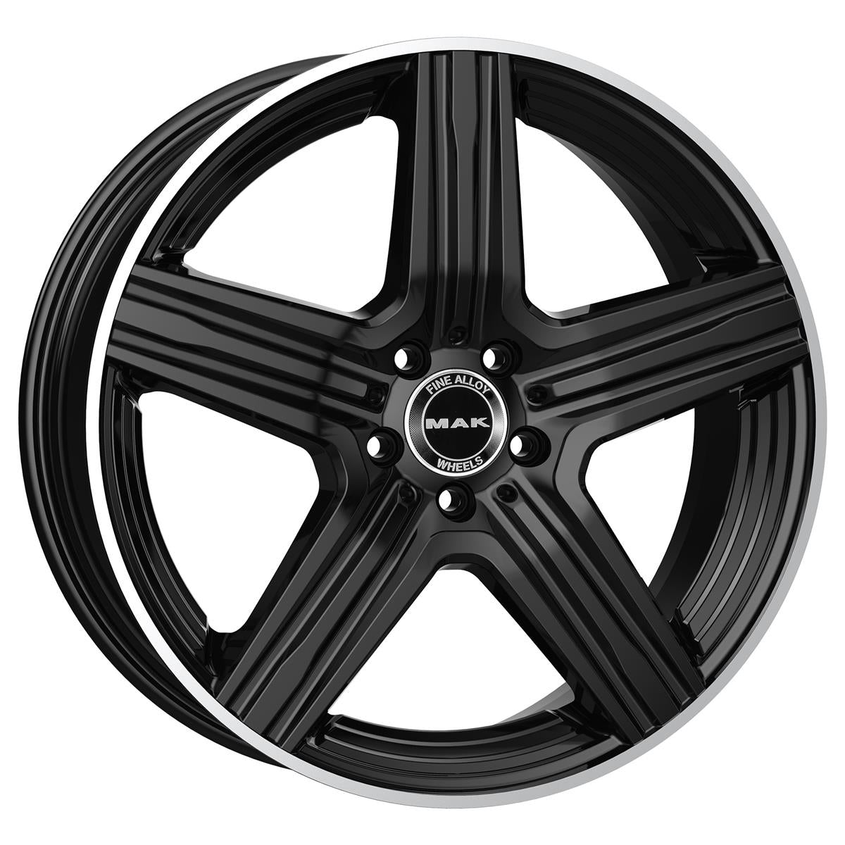 MAK Lewis-D Gloss Black Mirror Ring 11x21 5x112 ET49 CB66,6 (Long Bolt) R14 1050 kg F1121EDGL49WS4Y rehvid – osta PRVShop.ee