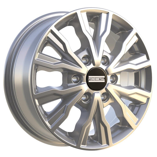 Fondmetal PRO2 Glossy Silver 6,5x16 6x120 ET50 CB74,5 60° 1250 kg RF19899 rehvid – osta PRVShop.ee