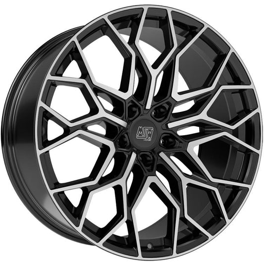 MSW 51 Gloss Black Full Polished 10x20 5x120 ET35 CB64,1 60° 1050 kg W1943100256 rehvid – osta PRVShop.ee