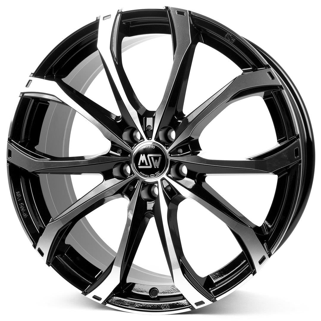 MSW 48 Gloss Black Full Polished 7,5x17 5x108 ET45 CB73,1 60° 760 kg W19373500T56 rehvid – osta PRVShop.ee