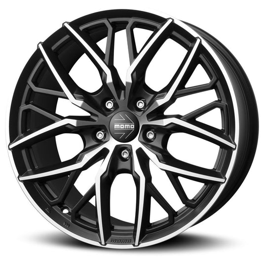 Momo Spider Matt Black Polished 8,5x19 5x114.3 ET45 CB72,3 60° 750 kg WSPB85945514 rehvid – osta PRVShop.ee