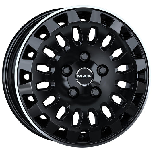MAK Overland Gloss Black Mirror Ring 6,5x16 5x130 ET55 CB89,1 60° 1075 kg F6560RVGL55KT rehvid – osta PRVShop.ee