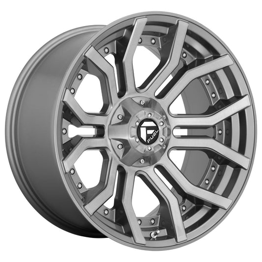 Fuel D713 Rage Platinum Brushed Gun Metal Tinted Clear 10x20 6x139.7 ET-18 CB106,0 (PCD2: 6x135) 60° 1133 kg D71320009847 rehvid – osta PRVShop.ee